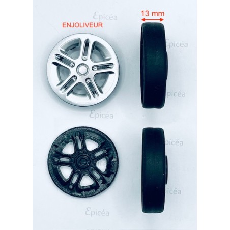 Roulette double (50mm x 13mm x2) adaptable