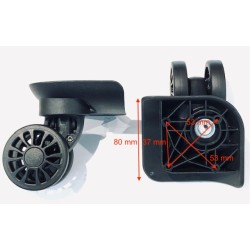 Roues Delsey Freestyle (une paire) (sauf taille cabine 55 cm)