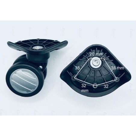 ROUES DELSEY VAVIN (SAUF CABINE 55 CM SANS EXTENSION)(UNE PAIRE)