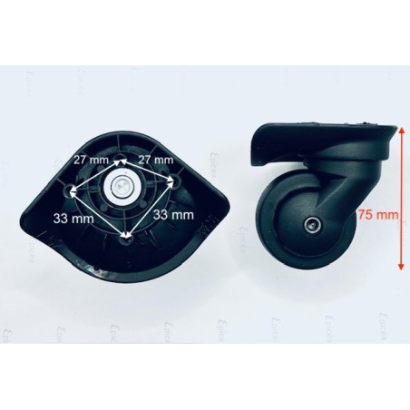 2 Roues DELSEY D052  (une paire)