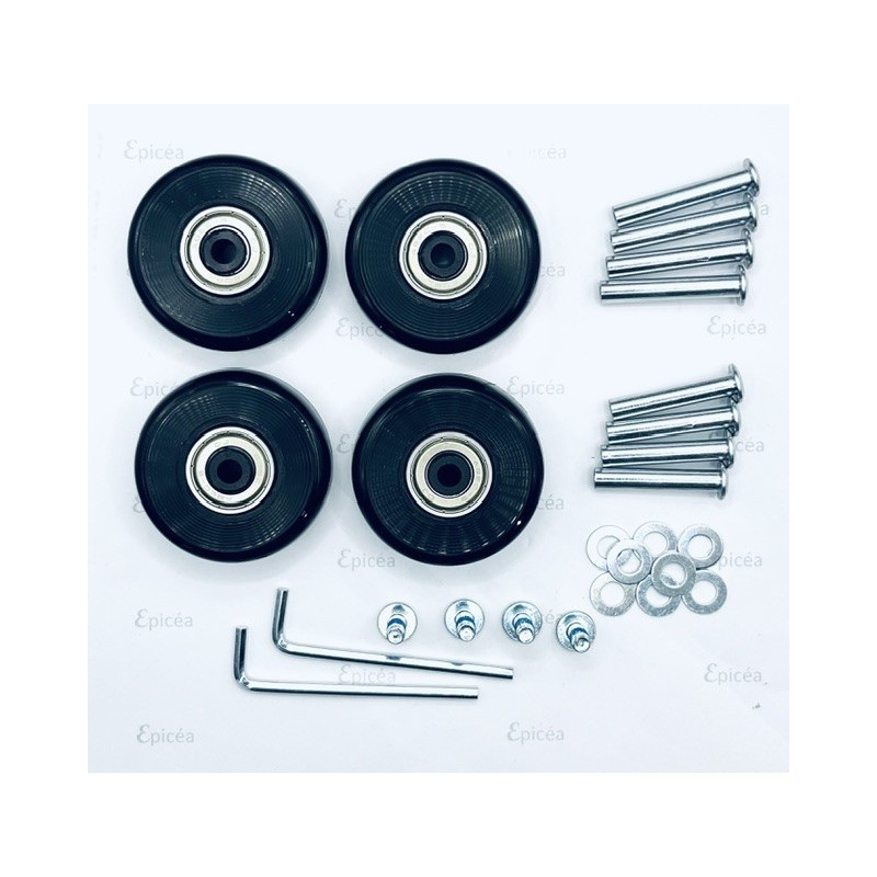 Kit 4 Roulettes adaptables 50 mm