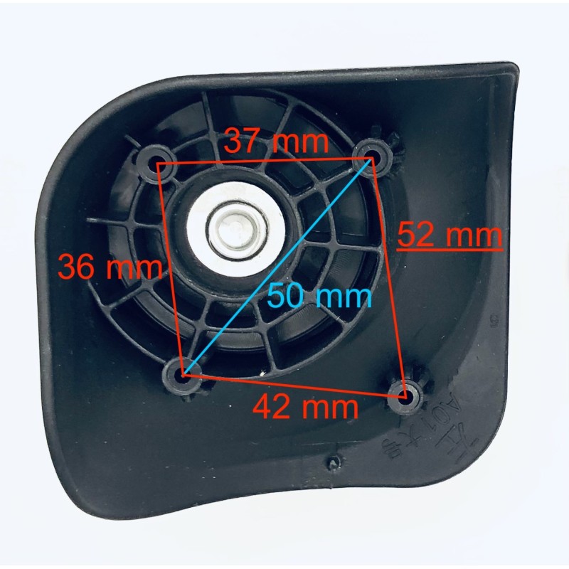 Paire De Roues De Rechange Fresh66 Pour Valise - Roulements à Billes, Axe 6 Mm, Fonctionnement Silencieux